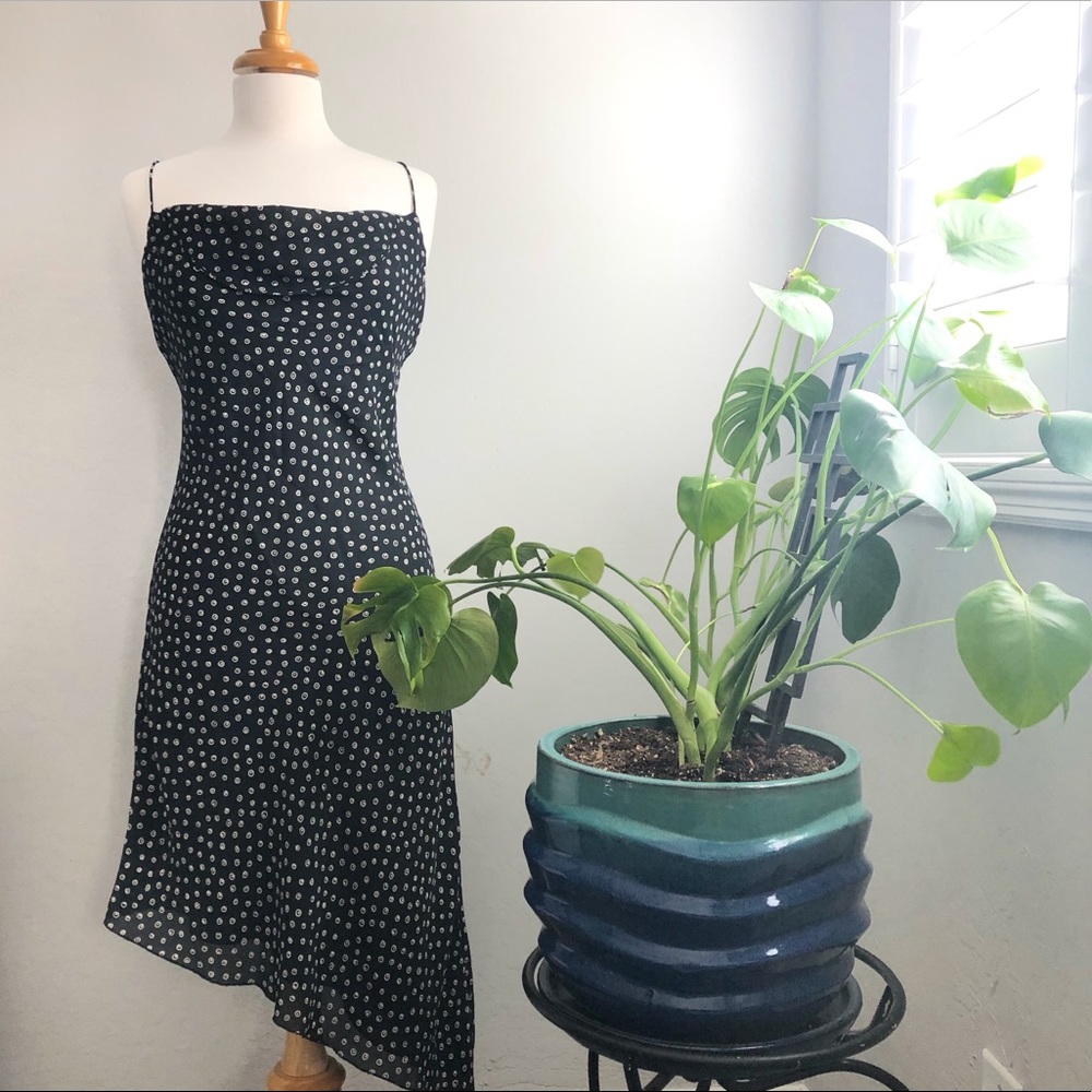 🦔MOVING SALE Vintage Asymmetrical Midi Dress